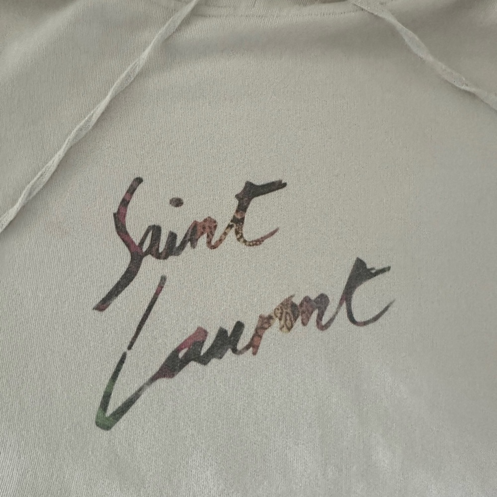 Saint Laurent Off-White Hoodie - Picture 2 of 8